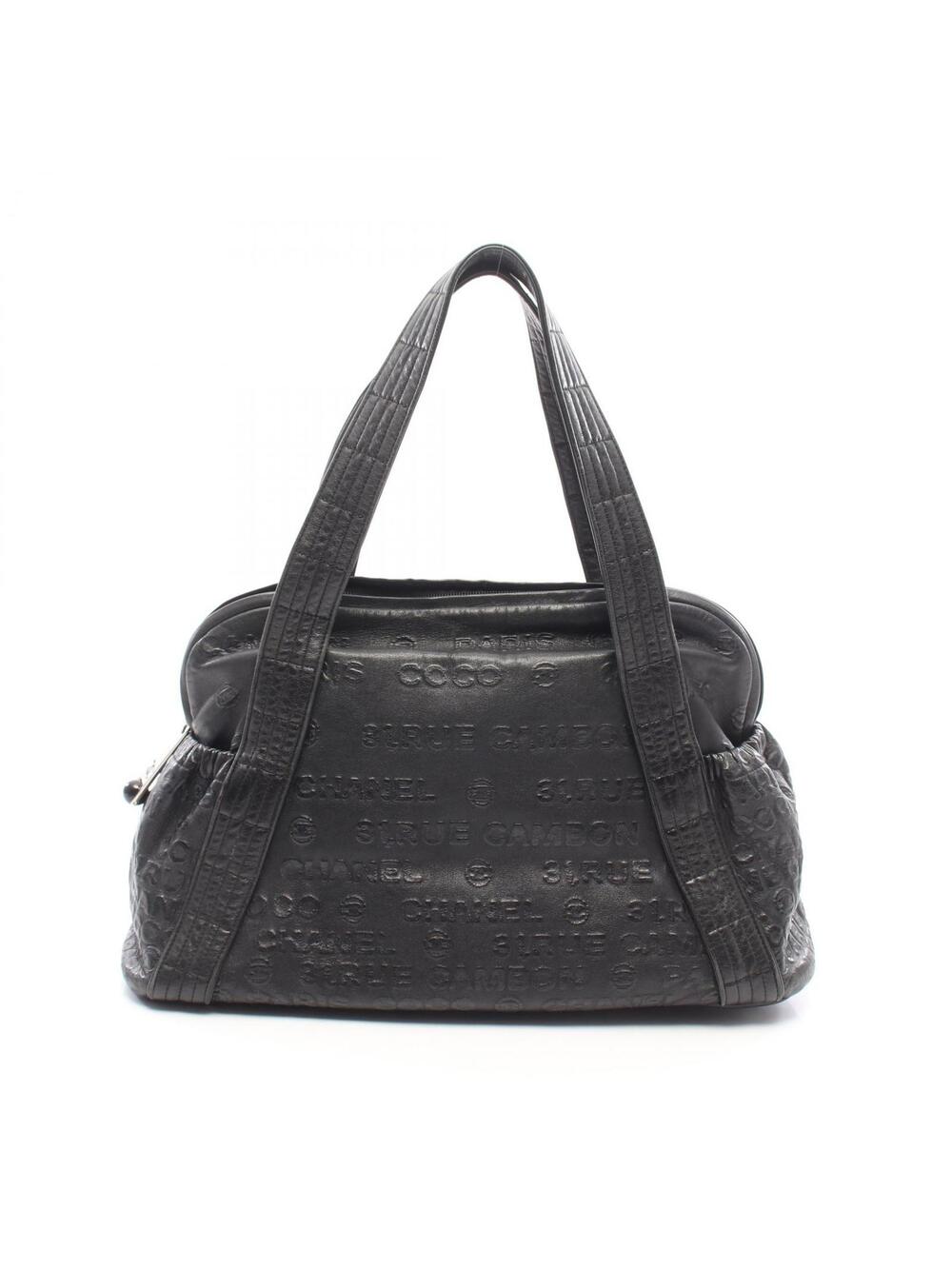 Chanel Unlimited Handbag Leather Black #363070C14B
